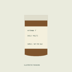 Illustrative sample packaging, not a real product